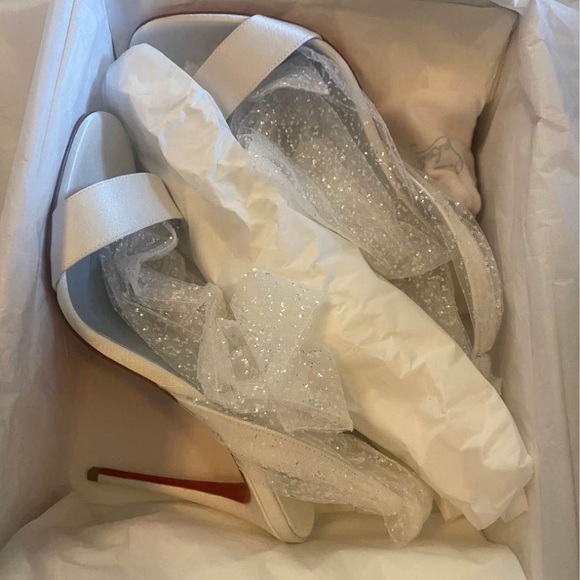 christian louboutin bridal heels